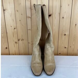 Frye & Co. Selah Tall Boots, Beige - Size 8.5